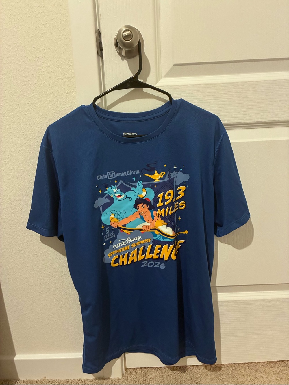 Brooks Blue Aladdin 19.3 Miles Challenge Tee